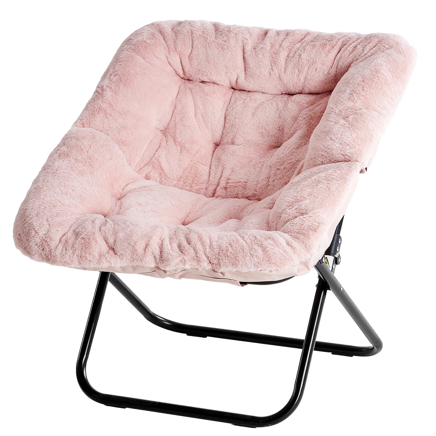 JHK Foldable Reading Saucer Chair With Comfortable Padded Seat