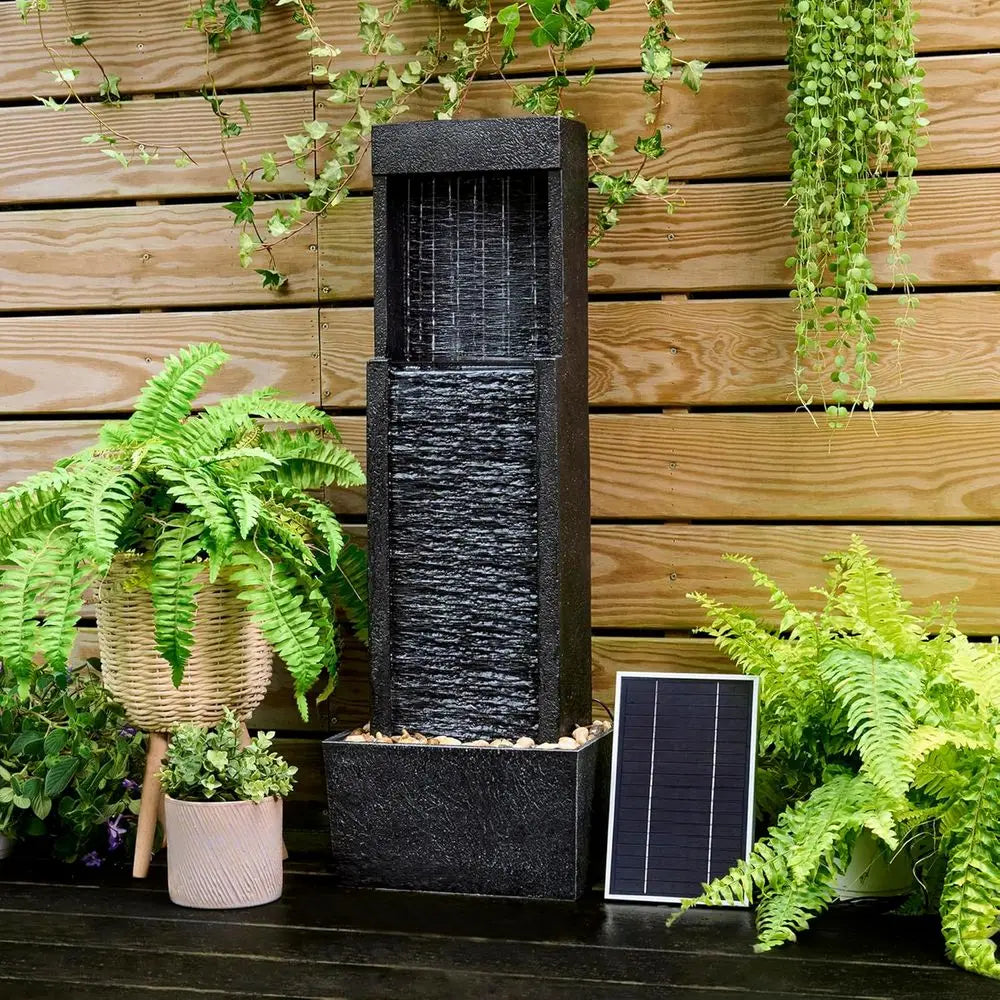 Solar Powered Led Water Fountain For Outdoor Gardens
