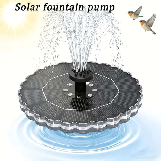 3.5W Solar Fountain LED Lights Battery 8 Nozzles Garden Pond