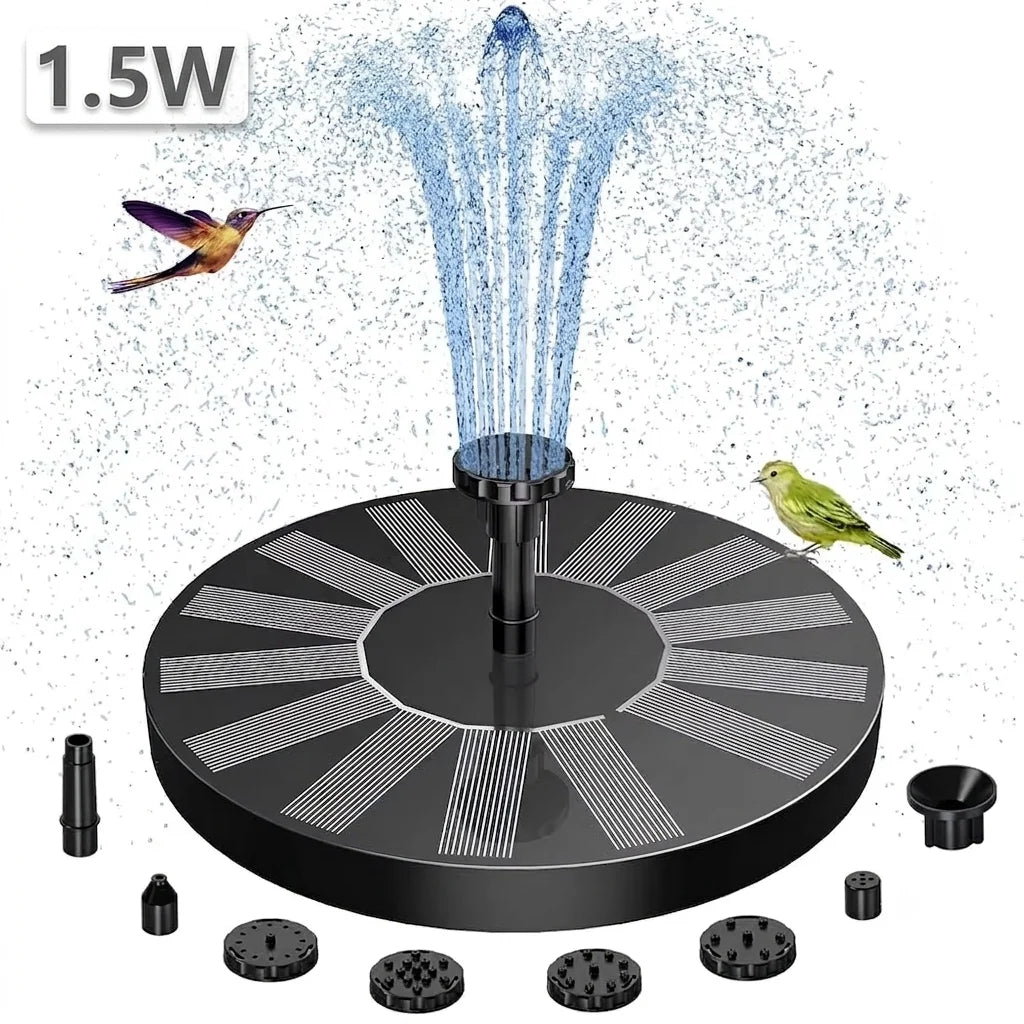 Floating Solar Fountain With Six Nozzles For Garden Pond
