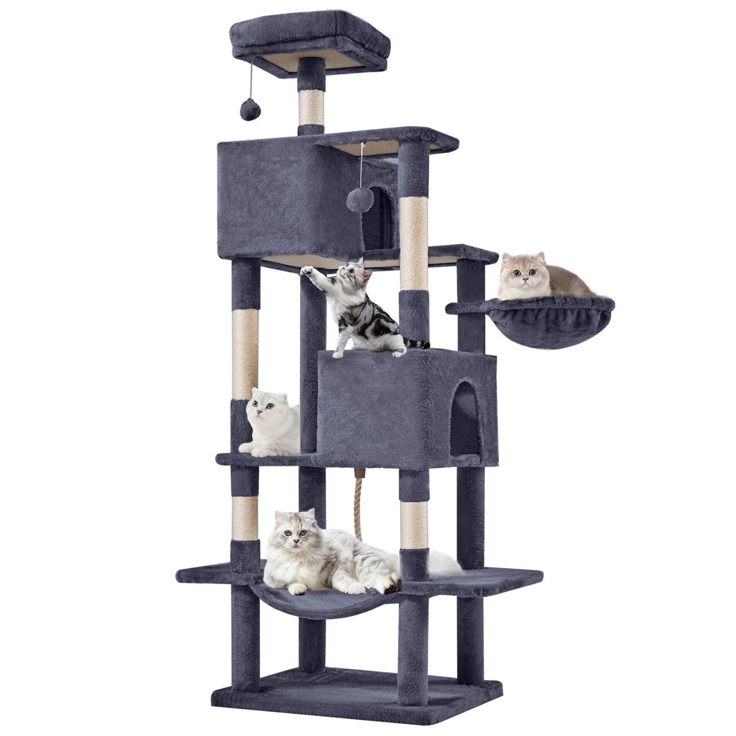 MCQ Multi Level Cat Climbing Tree With Sisal Scratching Posts