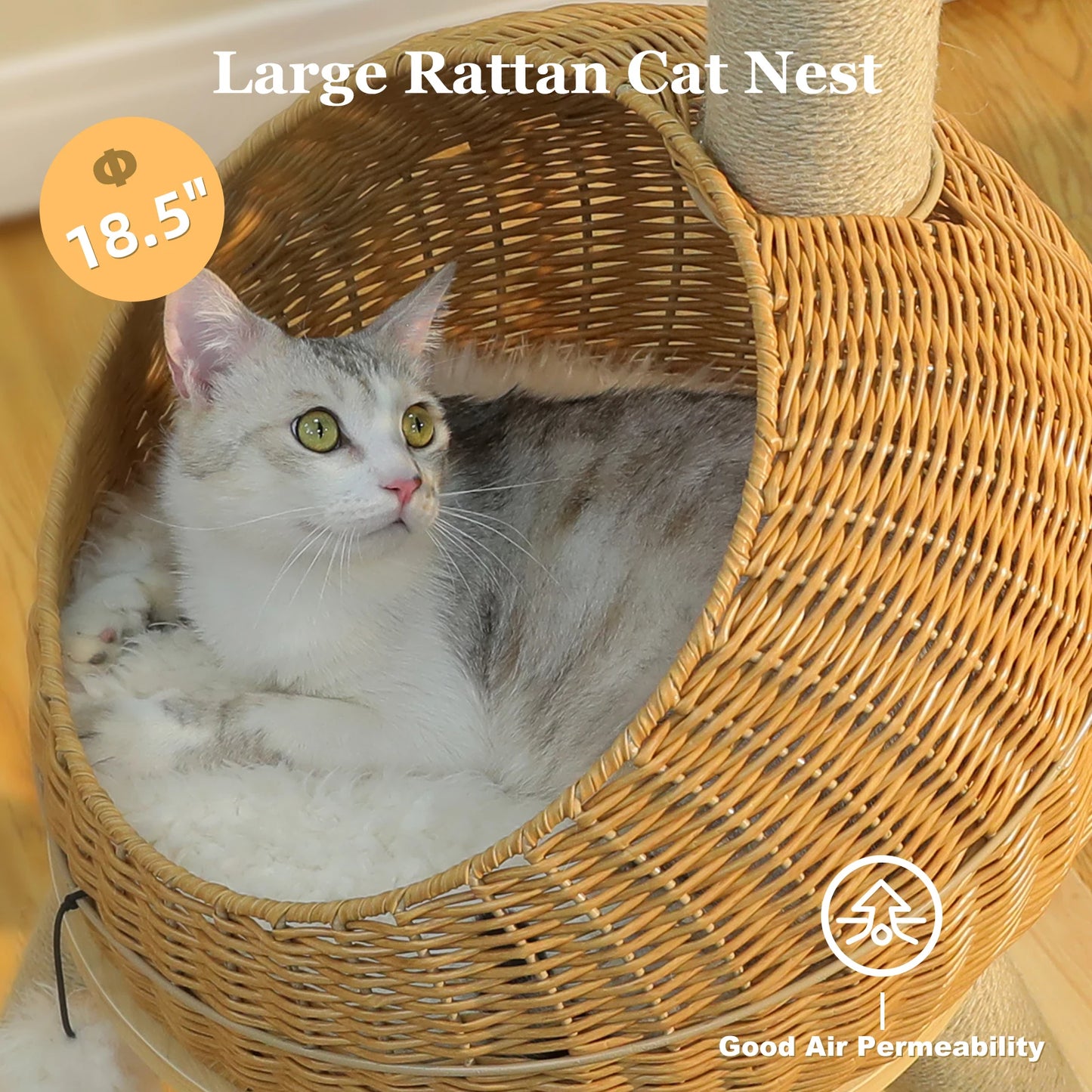 PAWZ Road Dinosaur Cat Tree Sisal Scratching Post Rattan Condo