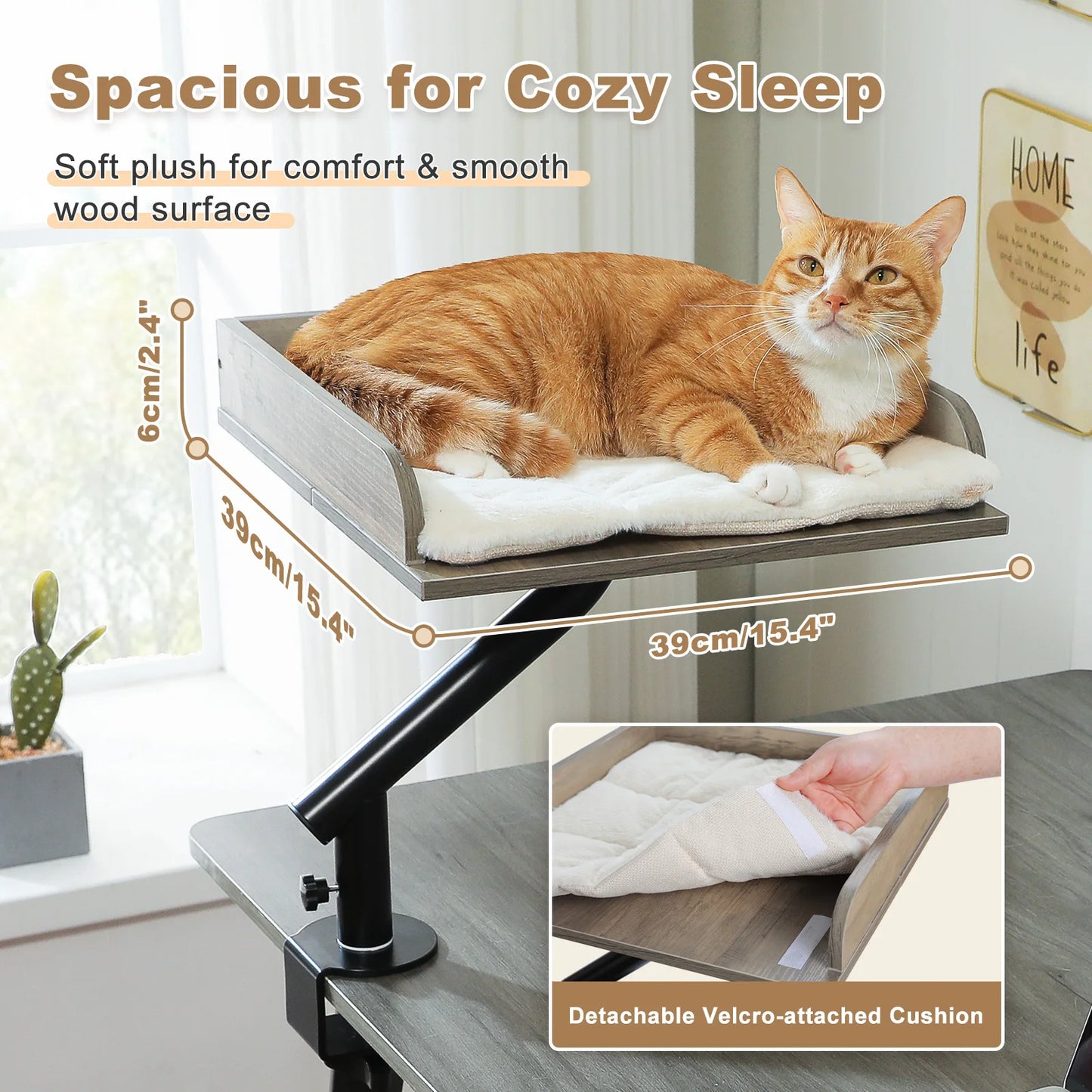 PAWZ Road Cat Desk Bed 360 Rotatable Stand For Cats