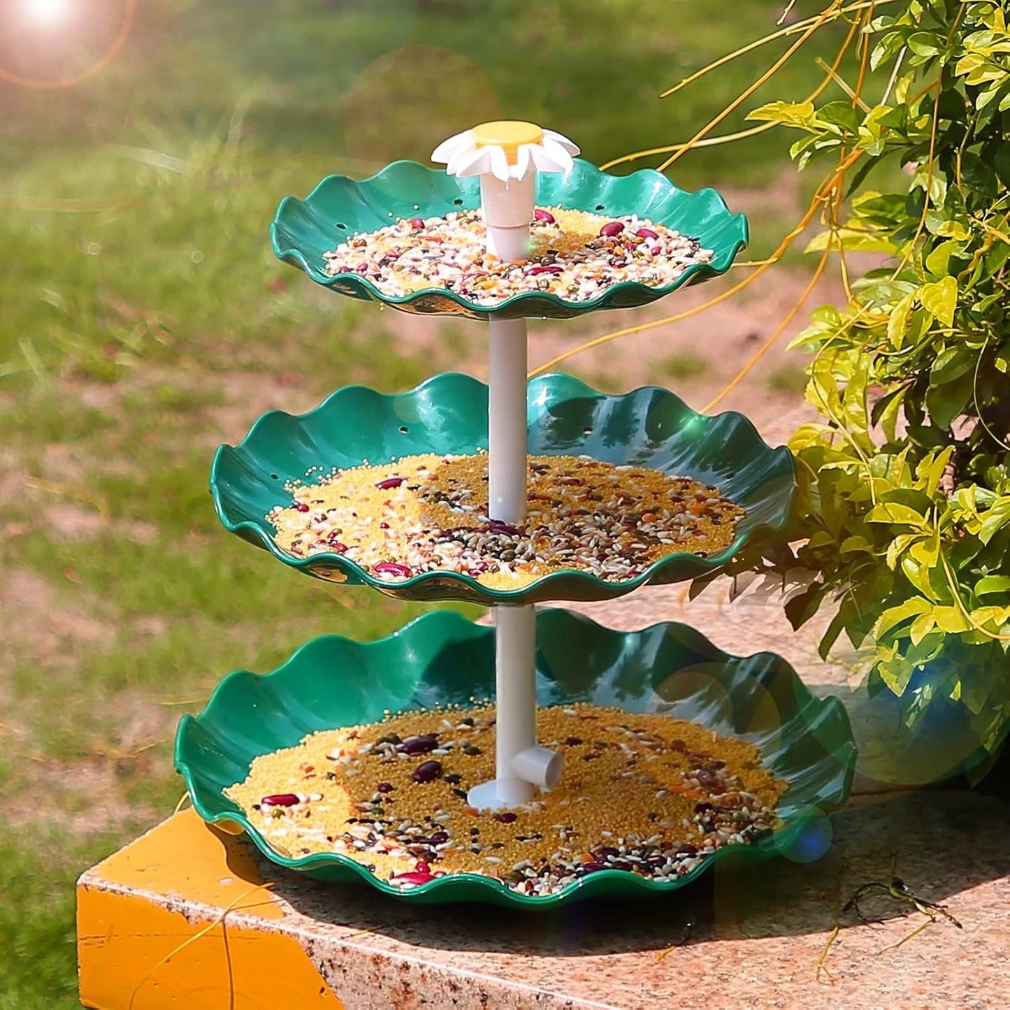 Solar Powered Bird Bath Fountain For Garden Fish Tank
