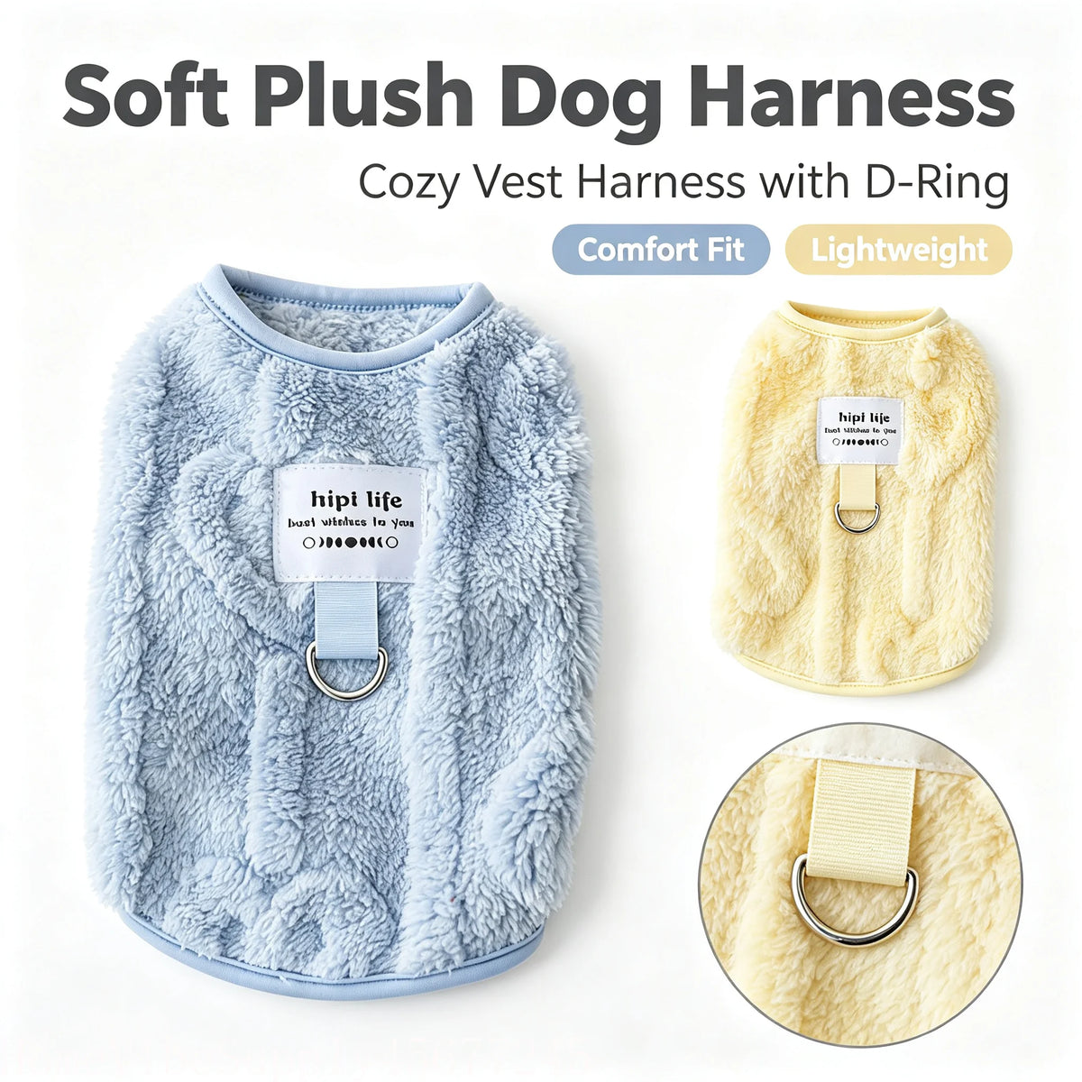 Soft Fleece Pull-On Pet Vest for Dogs and Cats Clothing