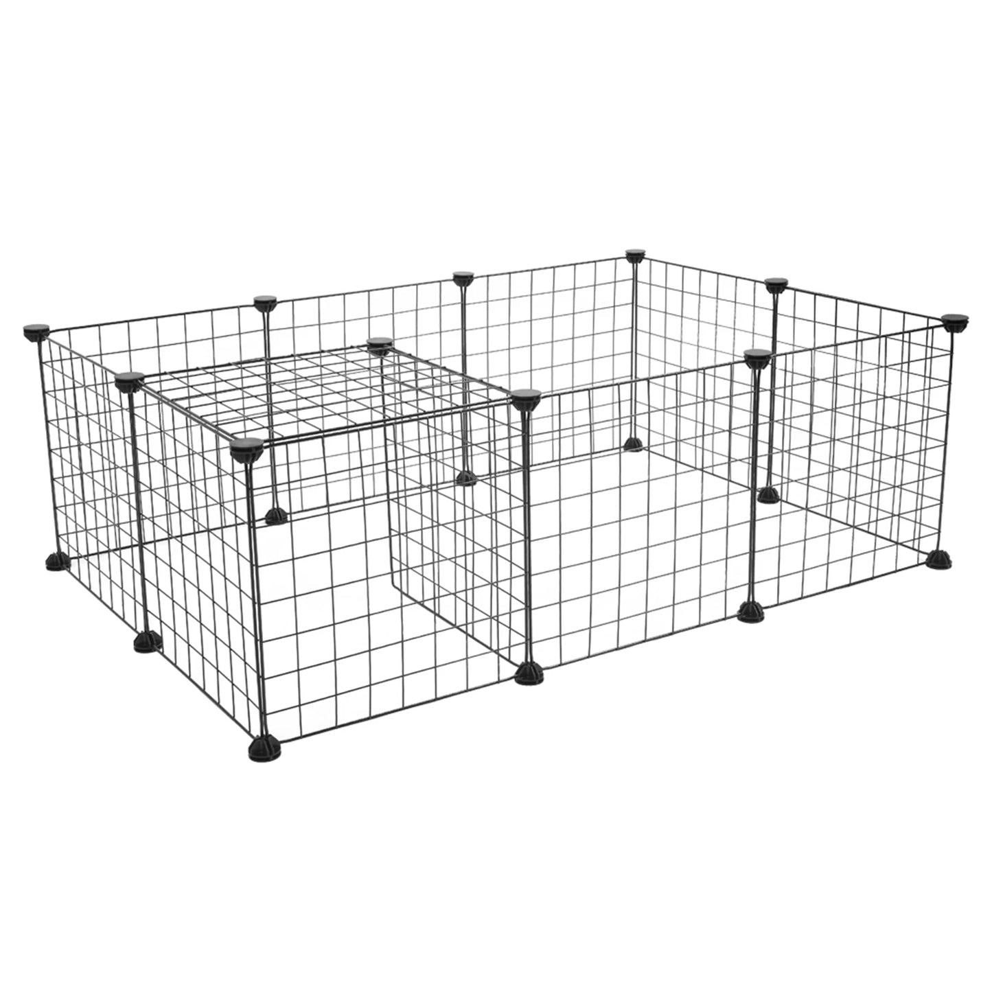Portable Metal Wire Pet Playpen For Rabbits Guinea Pigs Kennel