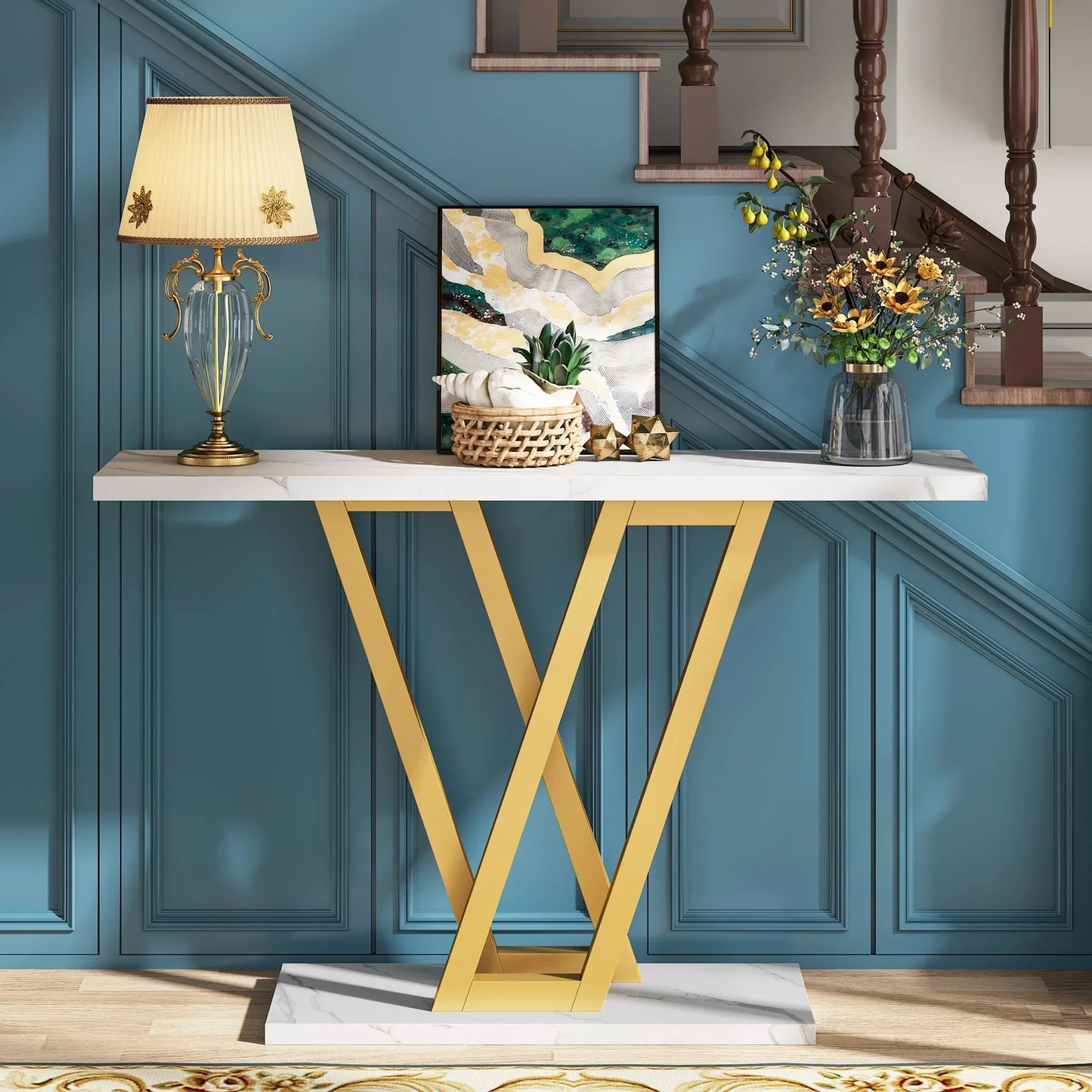 Tribesigns Wooden Console Table For Entryway And Living Room