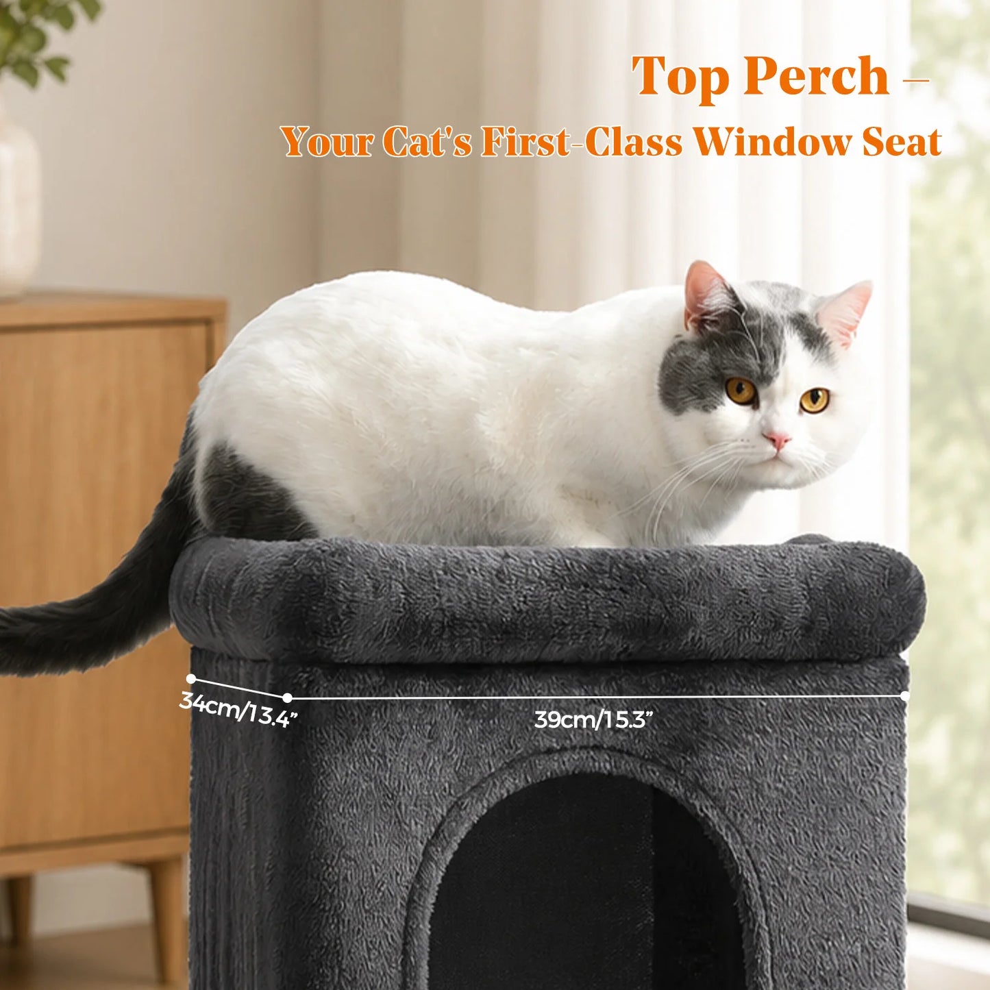 PAWZ Road Cat Tree with Sisal Scratching Posts Cozy Condos