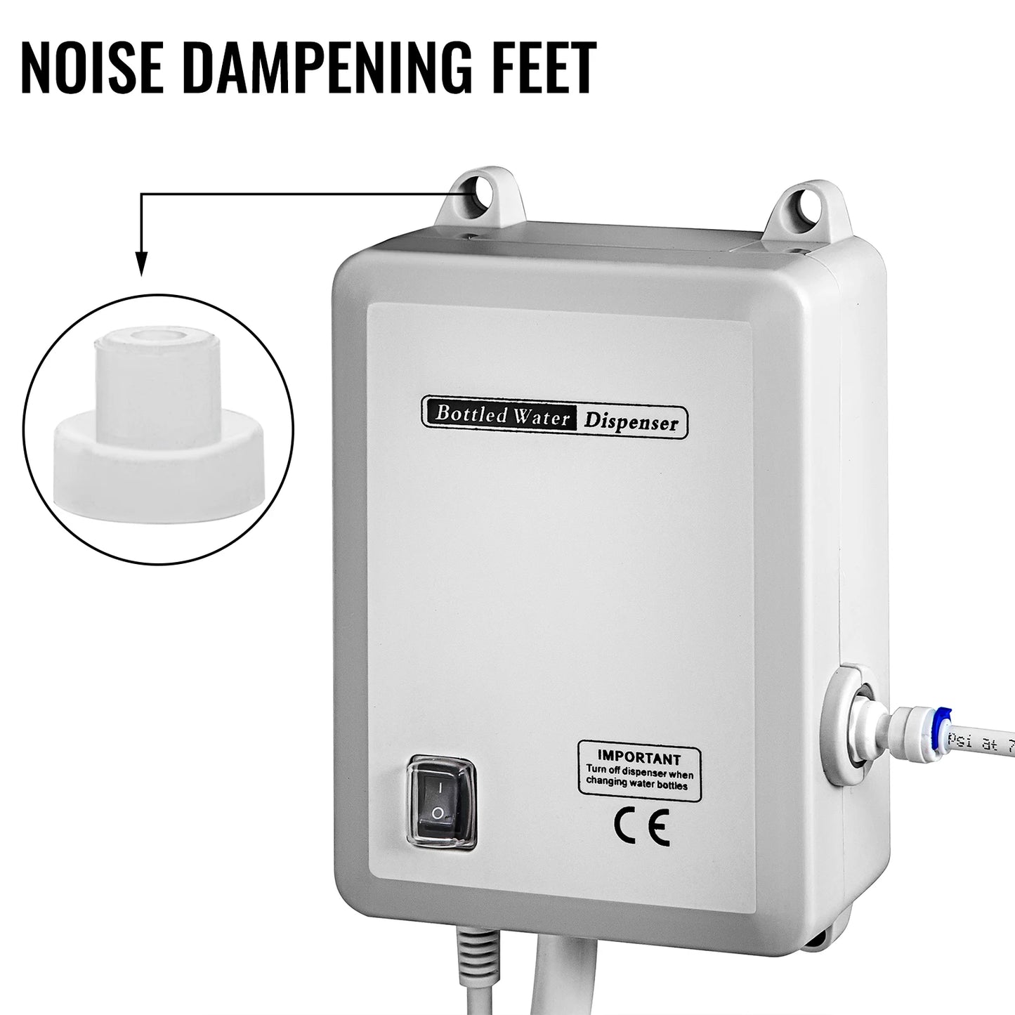 SucceBuy Water Bottle Dispenser Pump System Filter Softener Single/Double Pipe Reverse Osmosis Equipment for Ice Maker