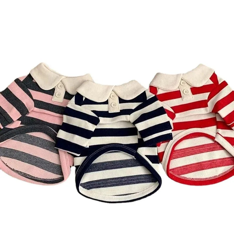 Soft Cotton Summer Polo Shirt For Active And Playful Dogs