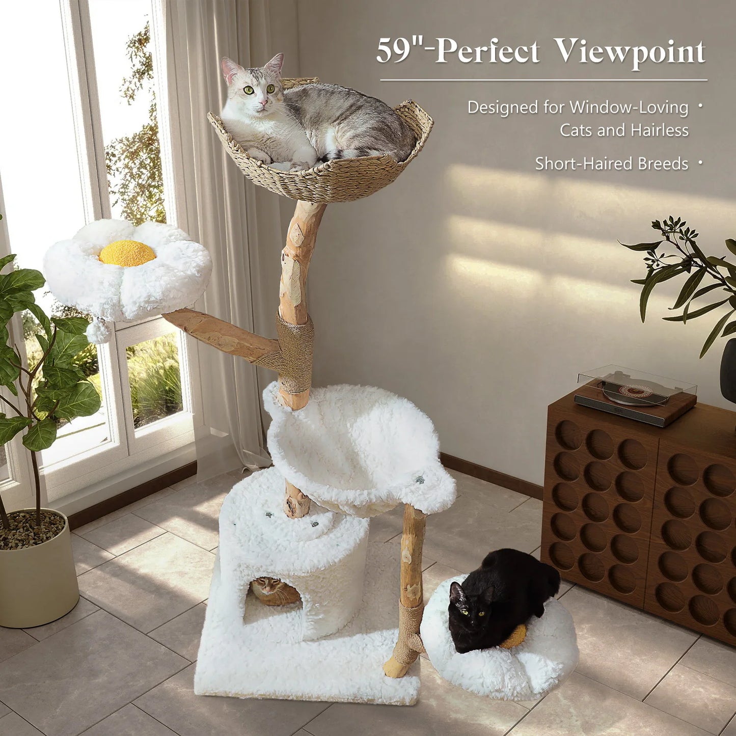 PAWZ Road Five-Tier Cat Tree Tower With Sisal Posts