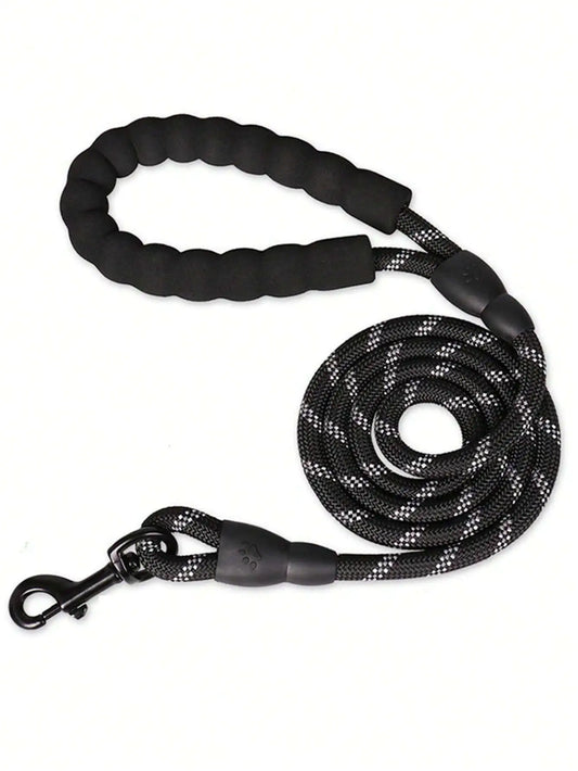 Reflective Nylon Dog Leash With Comfortable Foam Handle For Safe Walks