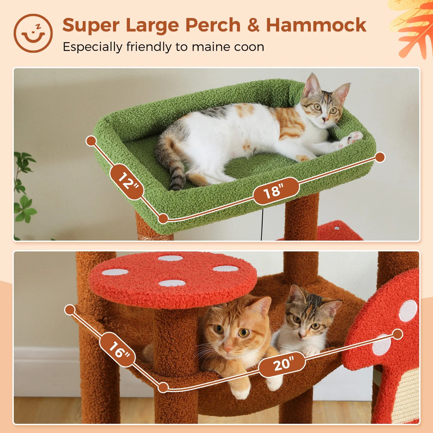 Pawz Road Cat Tower With Scratching Posts And Hammock