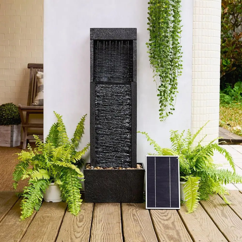 Solar Powered Led Water Fountain For Outdoor Gardens