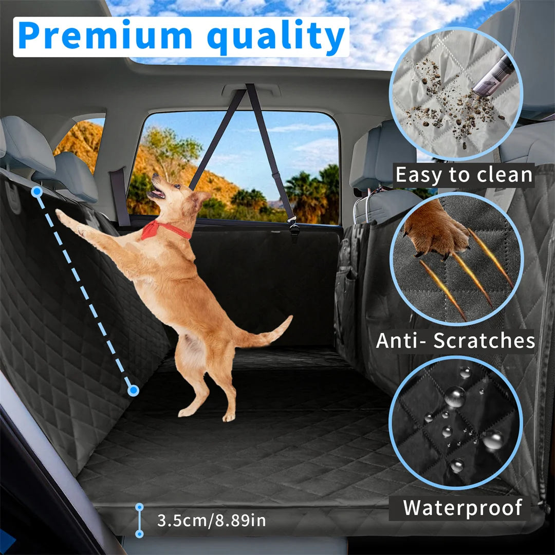 BINGOPAW Waterproof Dog Car Seat Cover Hammock for Back Seat