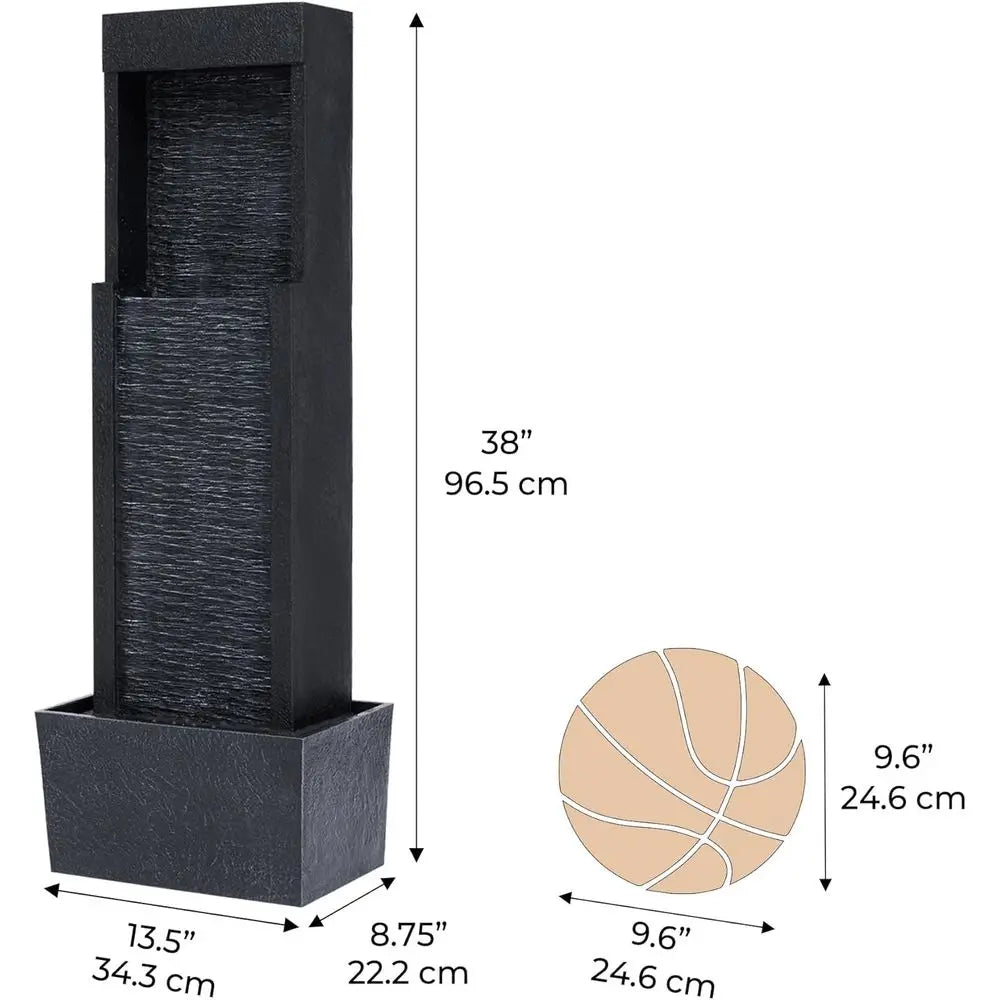 Solar Powered Led Water Fountain For Outdoor Gardens