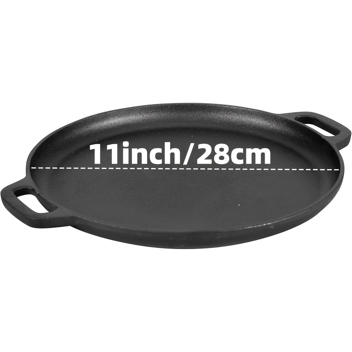 Pre-Seasoned Cast Iron Skillet Set for Oven Grill and Campfire