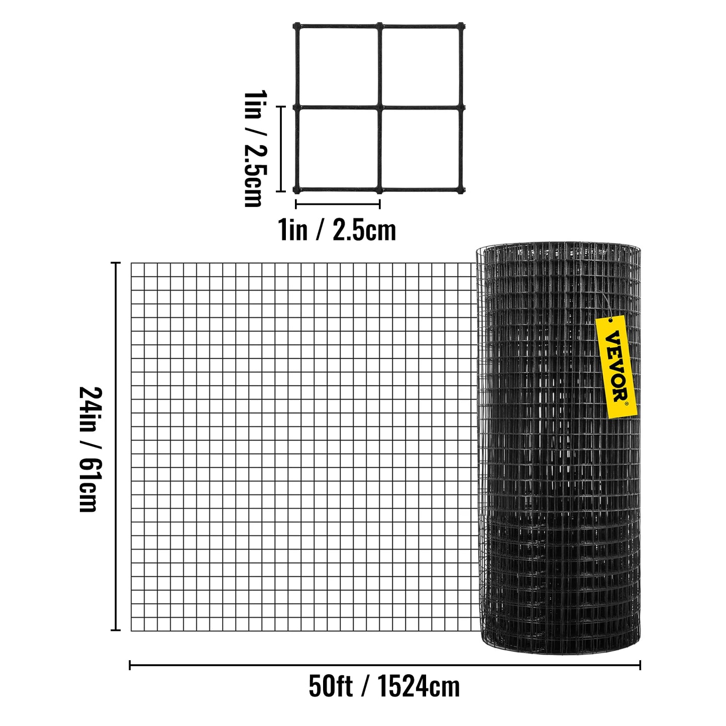 SucceBuy Vinyl Coated Welded Wire Fence Chicken And Rabbit Mesh