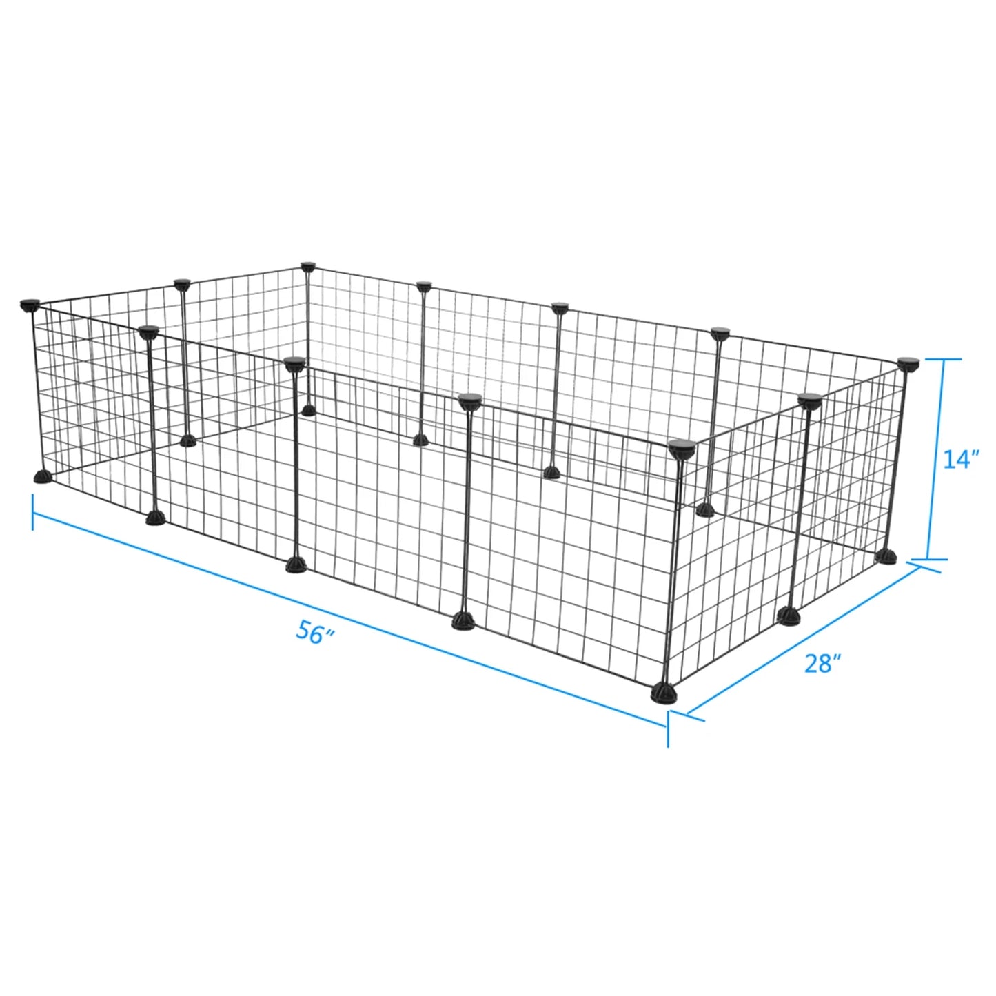 Portable Metal Wire Pet Playpen For Rabbits Guinea Pigs Kennel