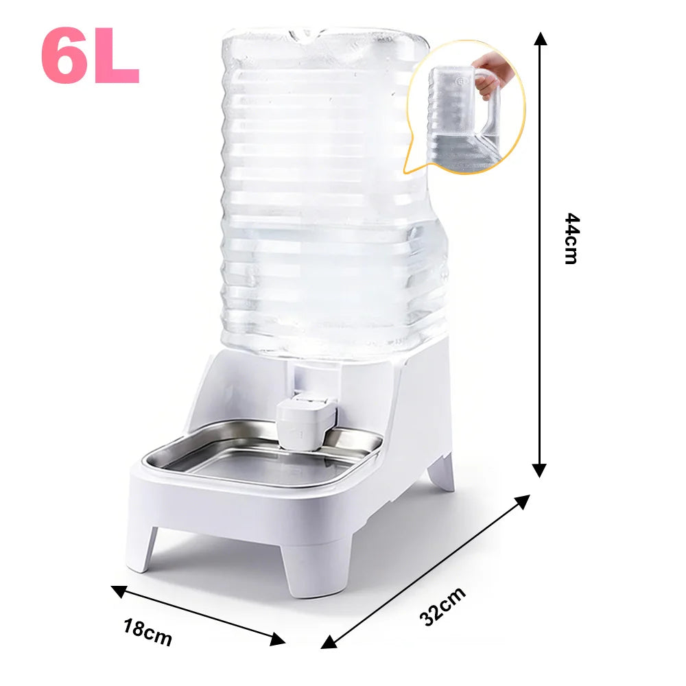 Nityers Gravity Dog Water Bowl With Stainless Steel Stand