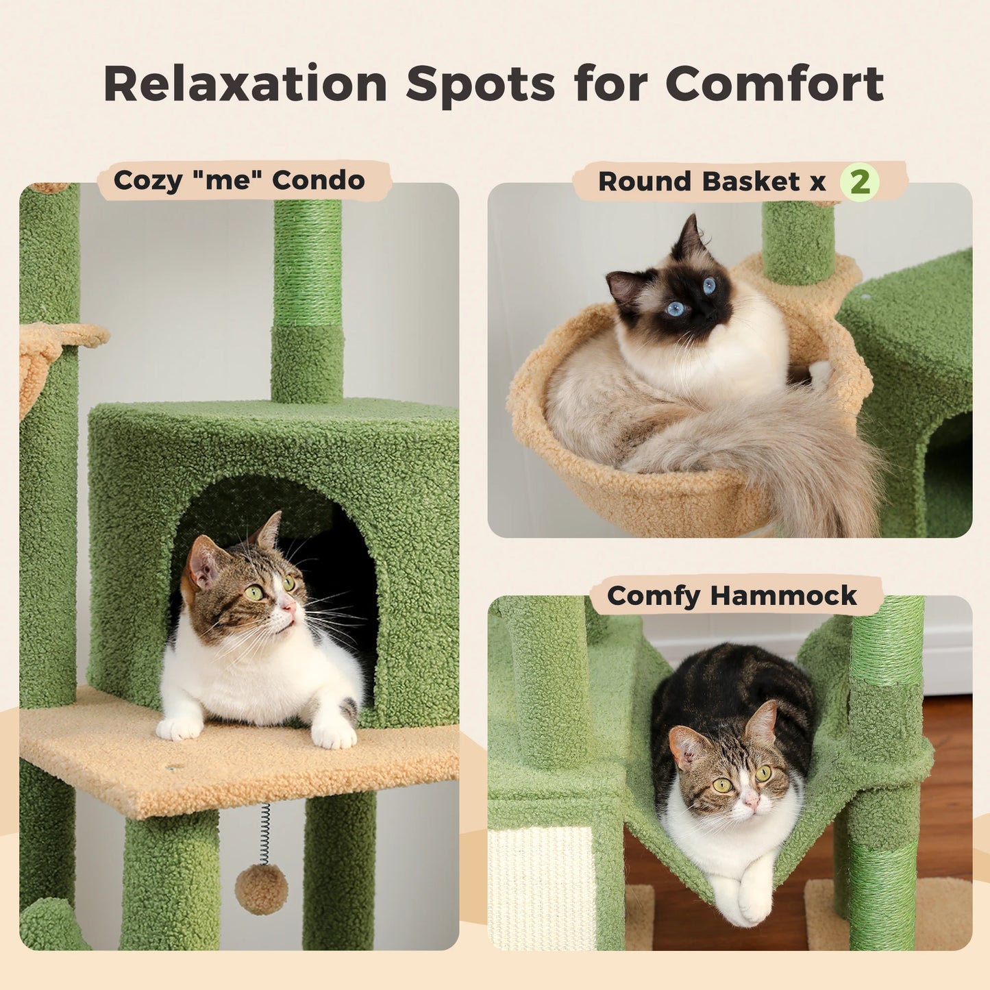 PAWZ Road Floor To Ceiling Cat Tree With Seven Tiers