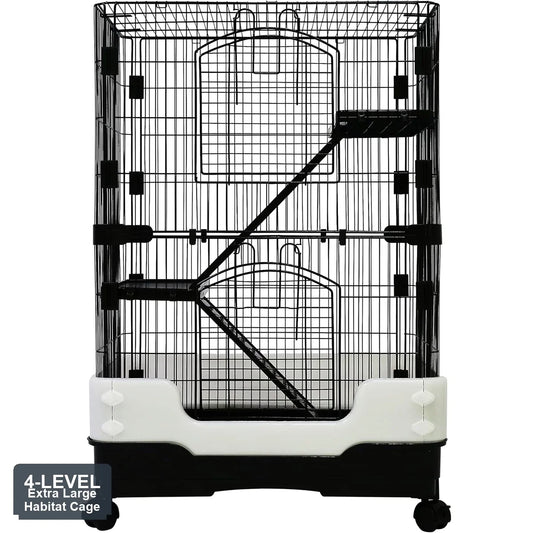 Tiered Small Animal Habitat Cage For Guinea Pigs And Rats
