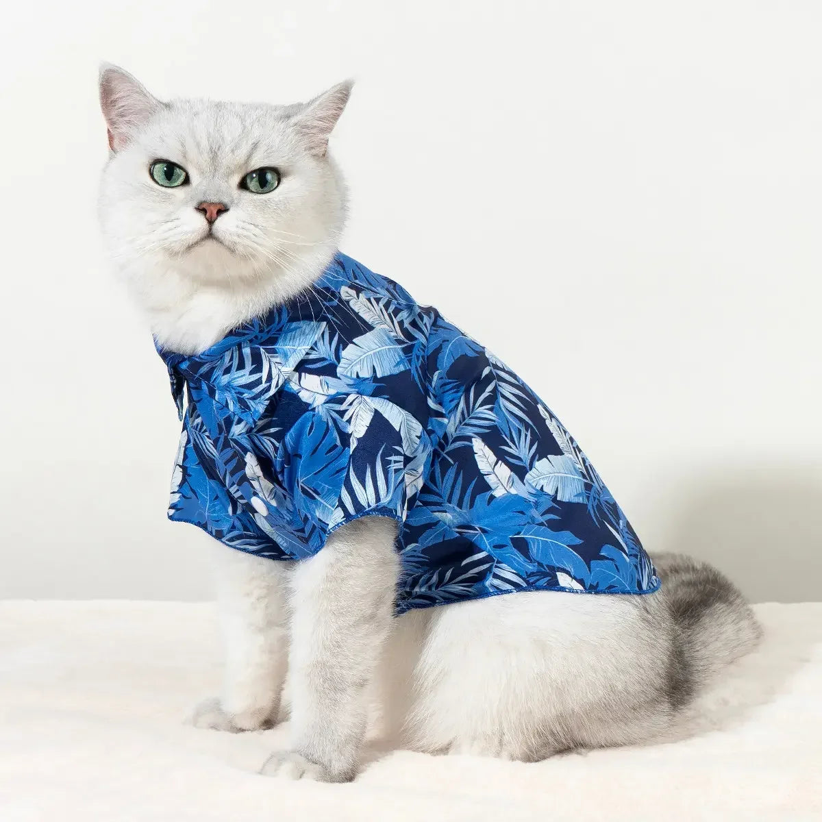 Hawaiian Style Tropical Print Pet Shirt for Dogs and Cats