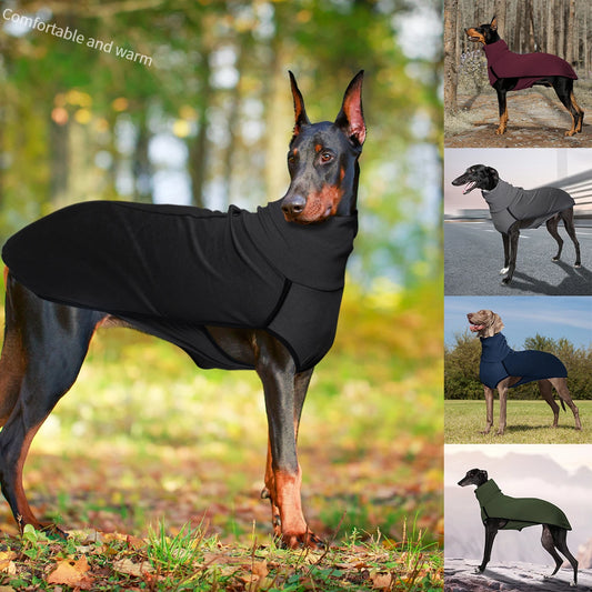 Greyhound Dog Winter Coat Pajamas Turtleneck Stretch Outfit