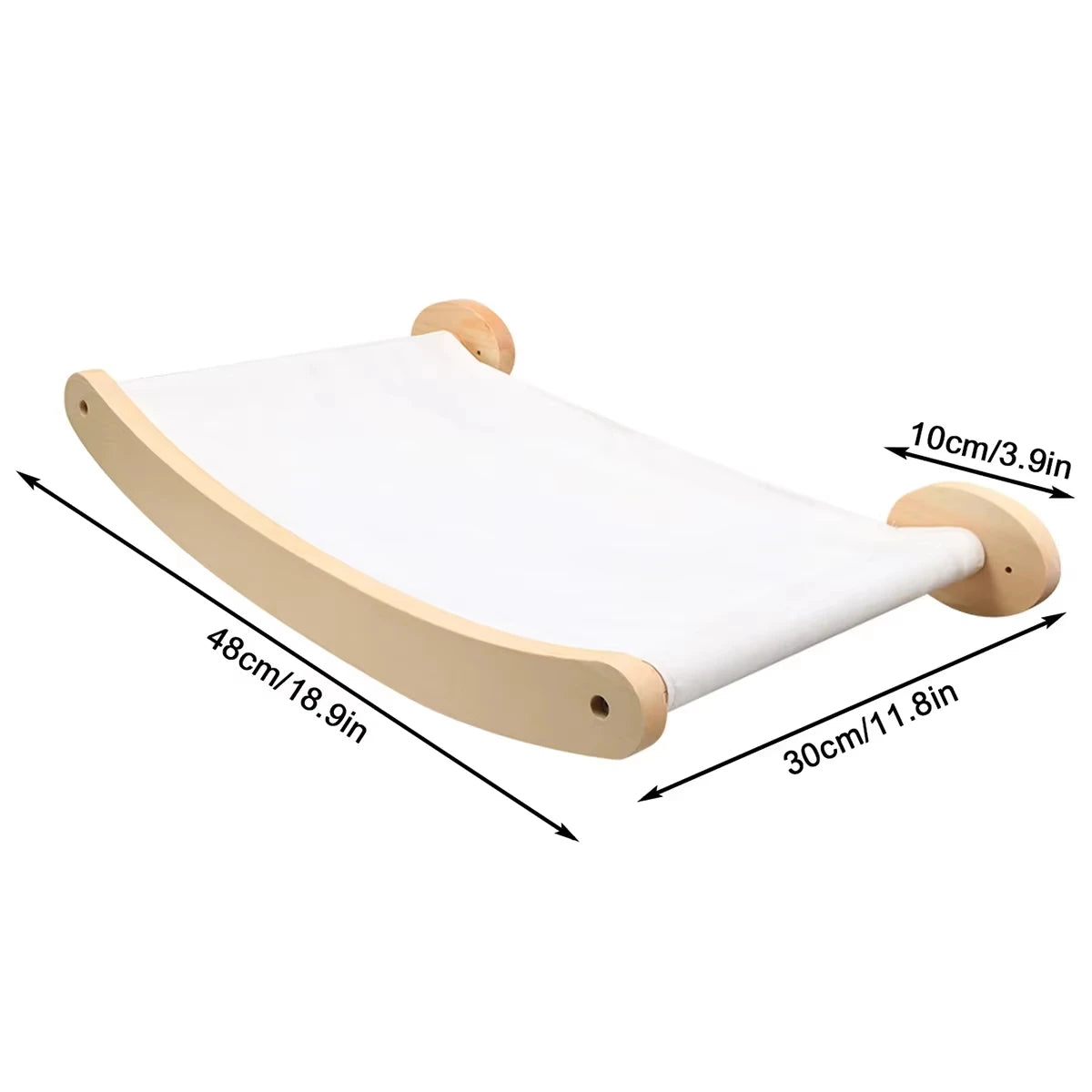 Wall Mounted Cat Climbing Bridge With Wrapped Sisal Rope