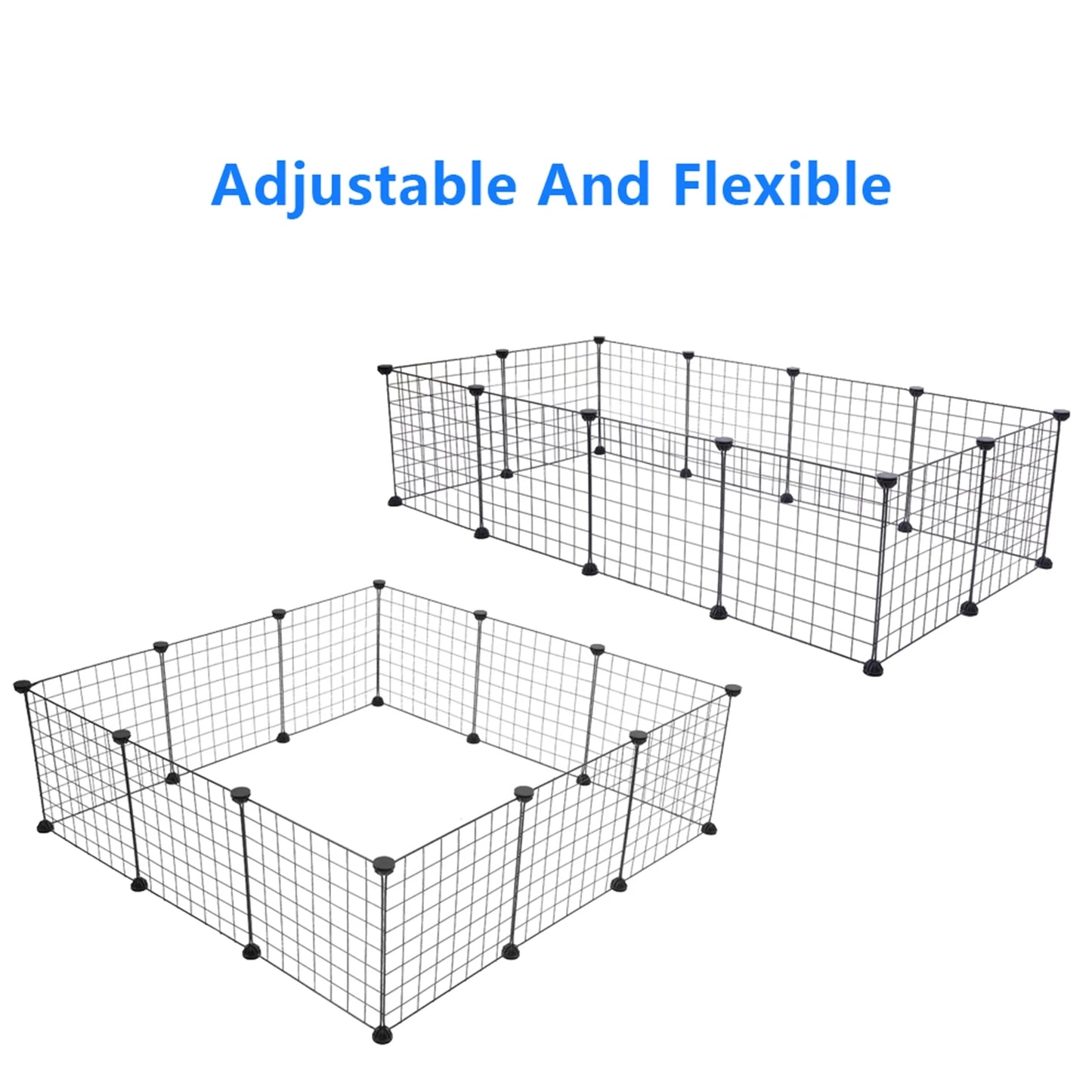 Pet Playpen Small Animal Cage Indoor Portable Metal Wire Fence