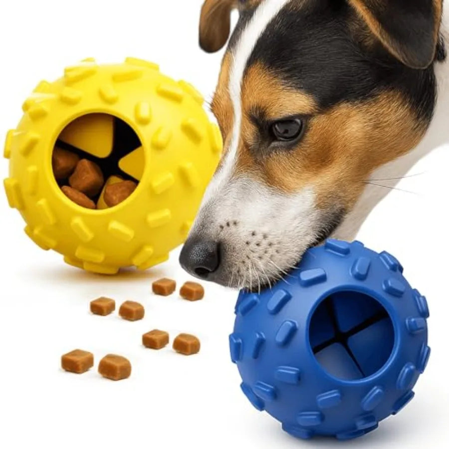 Interactive Treat Dispensing Puzzle Ball For Slow Eating Dogs