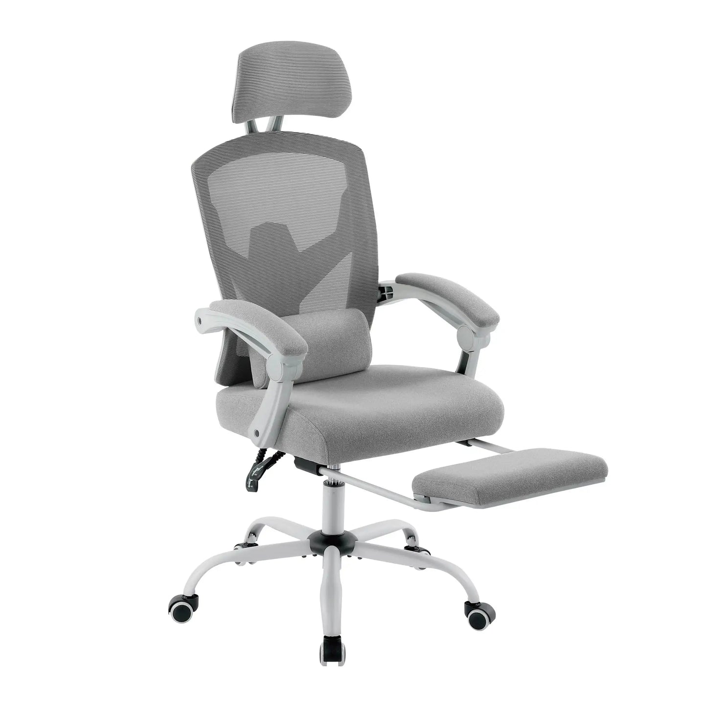 JHK Ergonomic Reclining Mesh Rocking Gaming Chair With Lumbar Support
