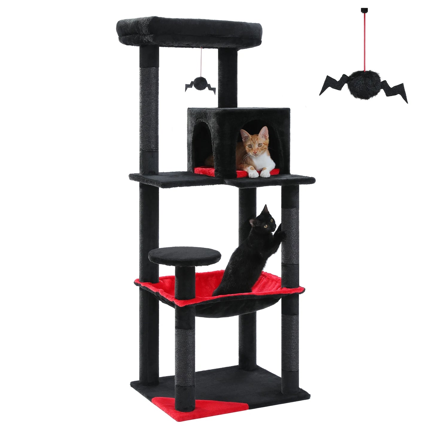 PAWZ Road Gothic Cat Tower With Sisal Scratcher And Hammock