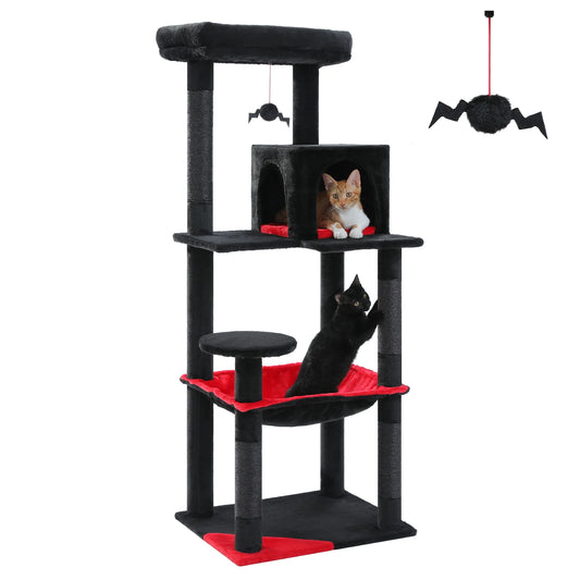 PAWZ Road Gothic Cat Tower With Sisal Scratcher And Hammock