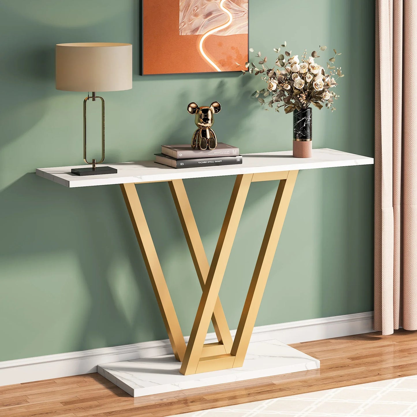 Tribesigns Wooden Console Table For Entryway And Living Room