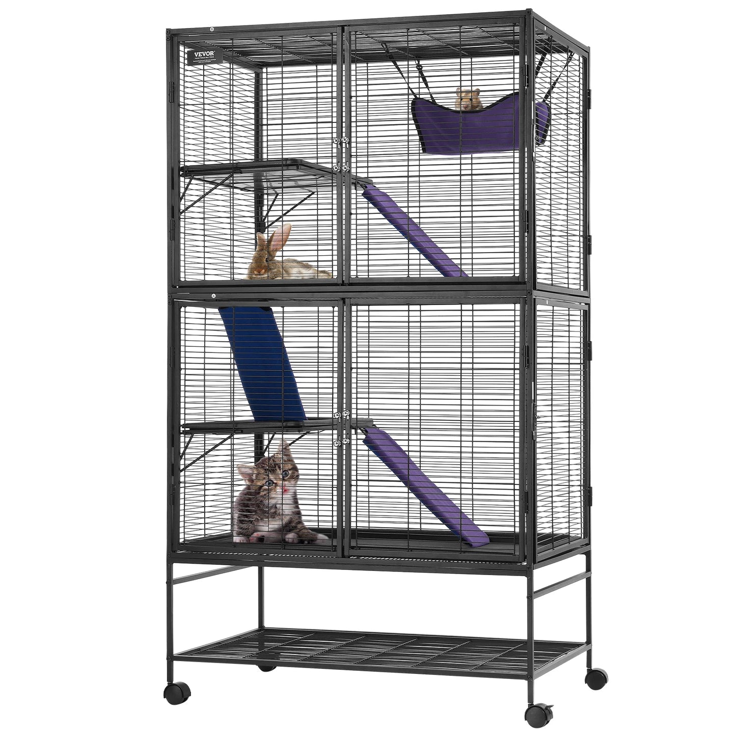 Ferret Cage 4-Tier Critter Nation Metal Cage Small Animals