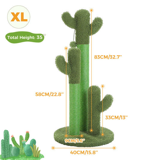 Pawz Road Cactus Cat Scratching Post With Sisal Poles