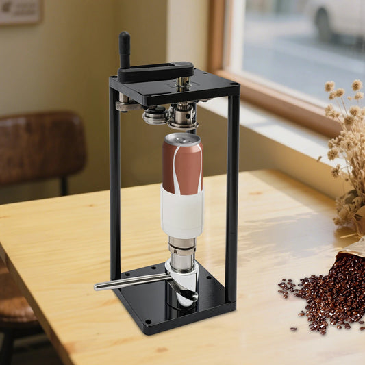 Manual Can Sealer, 10 Pcs/min Aluminum Can Seamer, Stainless Steel Can Sealing Machine For Sealing PET & Aluminum Cans