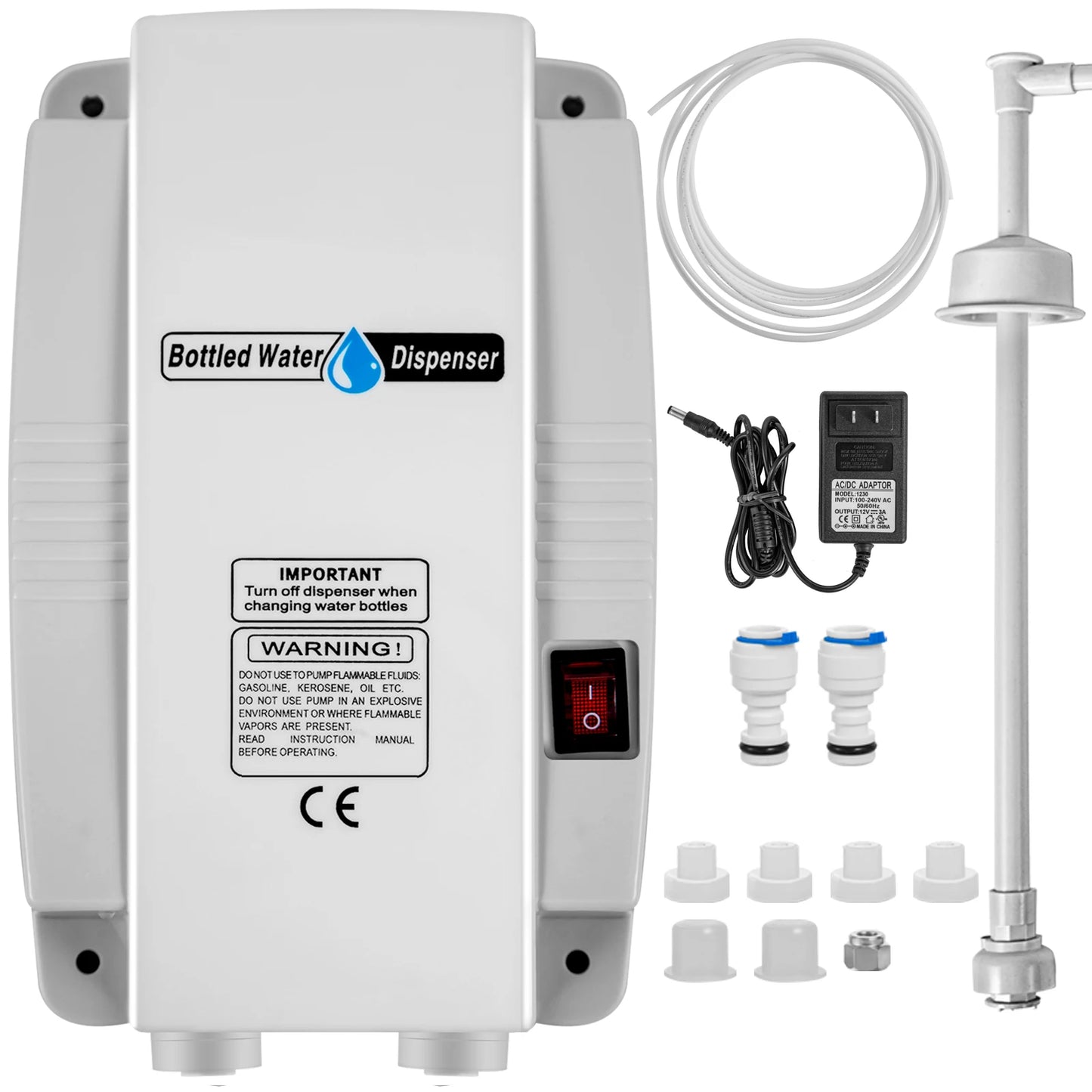 SucceBuy Water Bottle Dispenser Pump System Filter Softener Single/Double Pipe Reverse Osmosis Equipment for Ice Maker