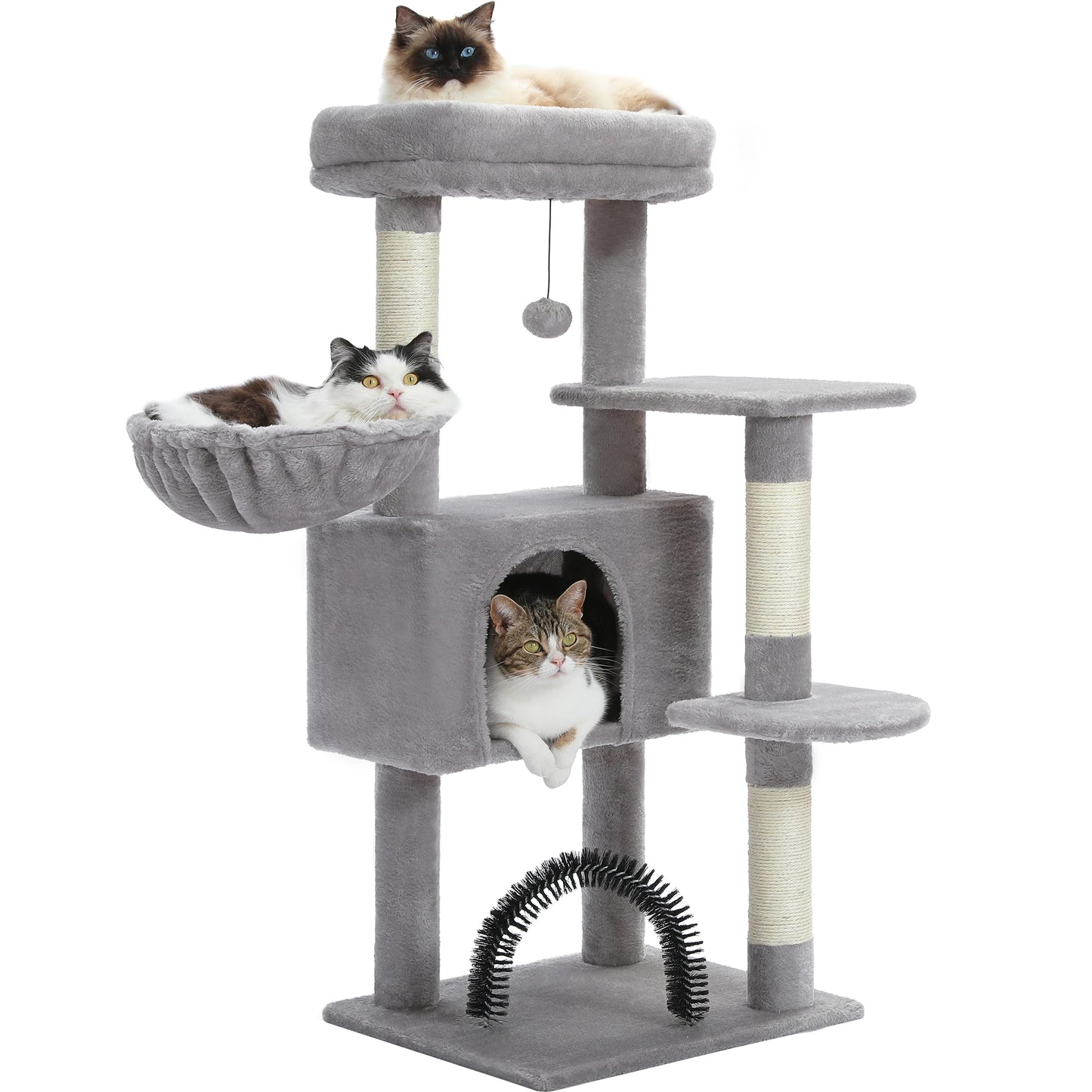 PAWZ Road Indoor Cat Tree With Hammock And Scratching Posts