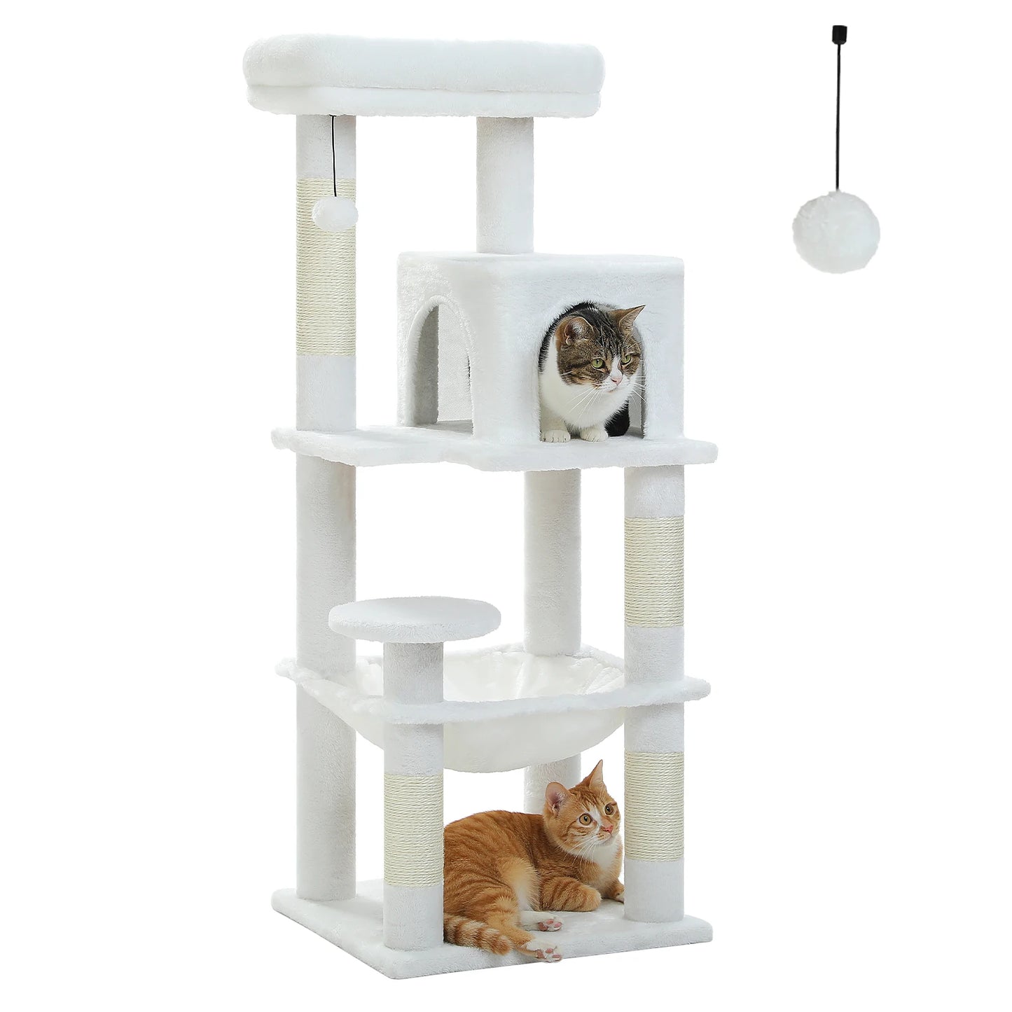 PETEPELA Cat Tree Indoor 5 Level Tower With Metal Frame