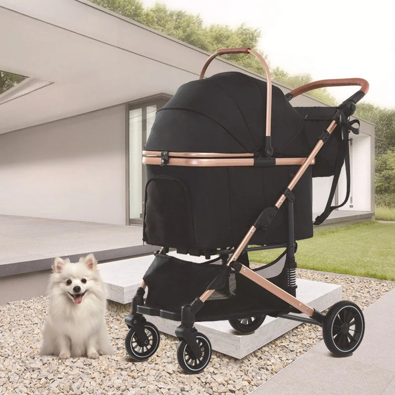 Abdo Lightweight Foldable Pet Stroller For Dogs And Cats