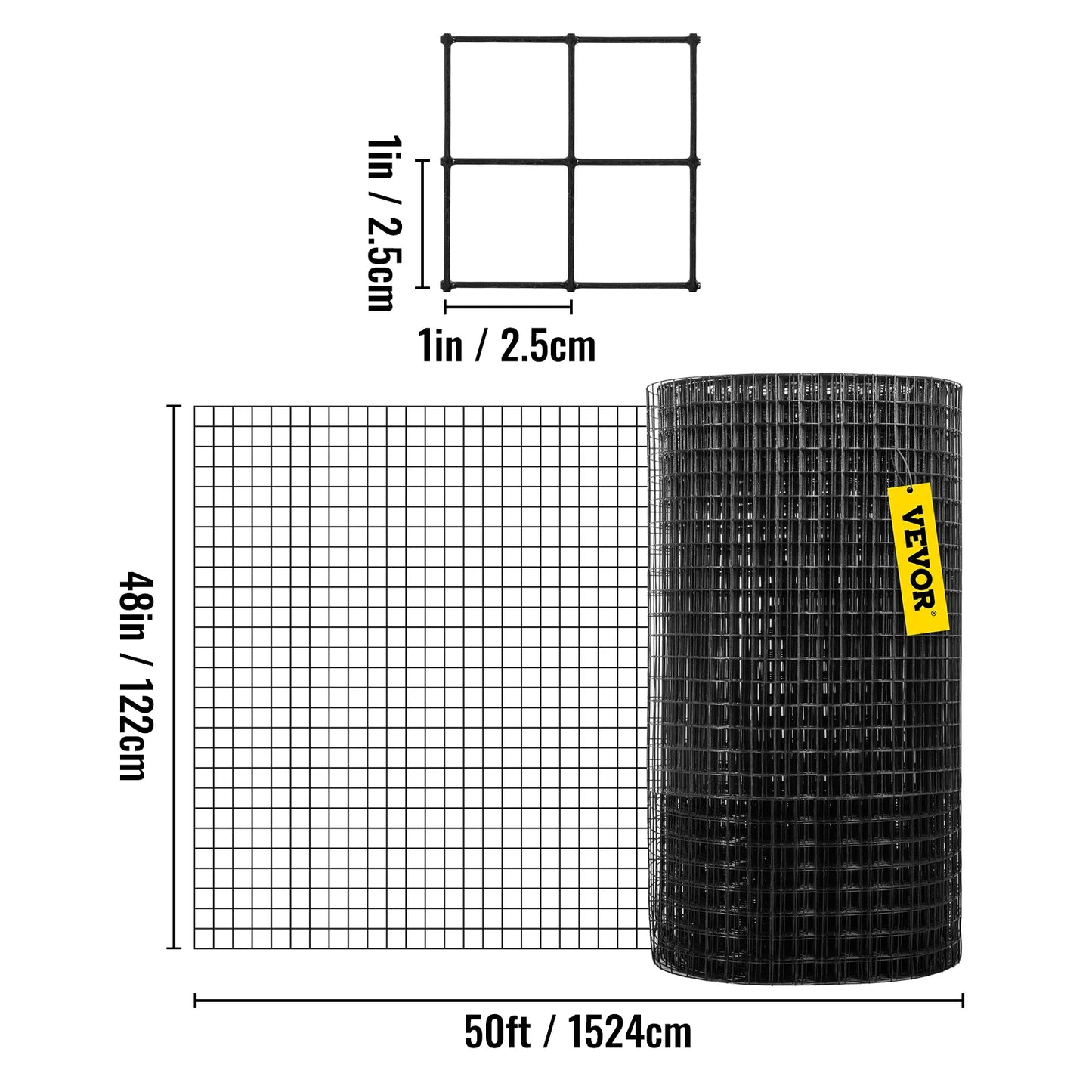 SucceBuy Vinyl Coated Welded Wire Fence Chicken And Rabbit Mesh