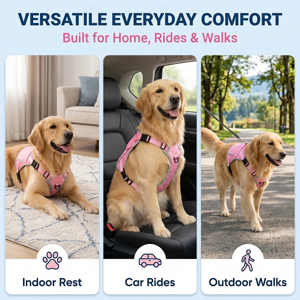 Cooling Vest for Dogs with Replaceable Freezer Cooling Packs