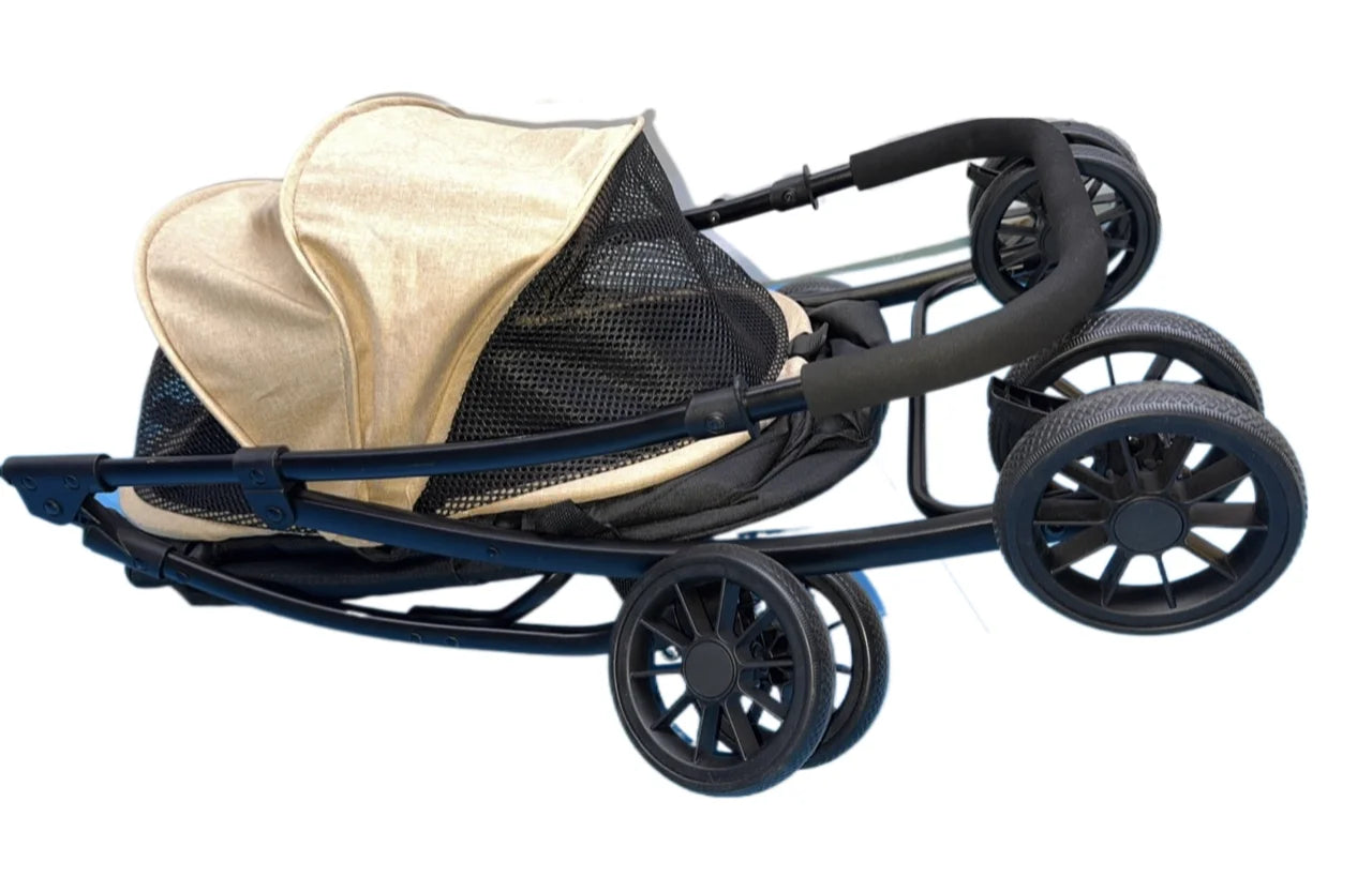 Lightweight 2-In-1 Pet Stroller With Removable Carrier For Pets