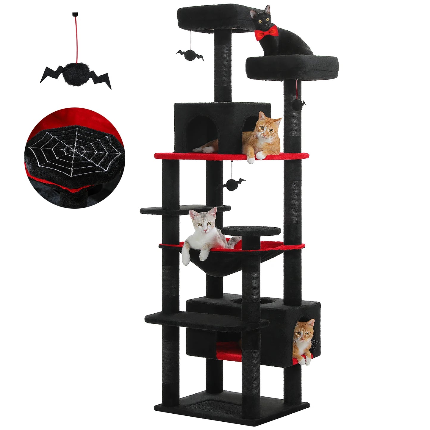 PAWZ Road Large Cat Tree With Scratching Posts And Hammock