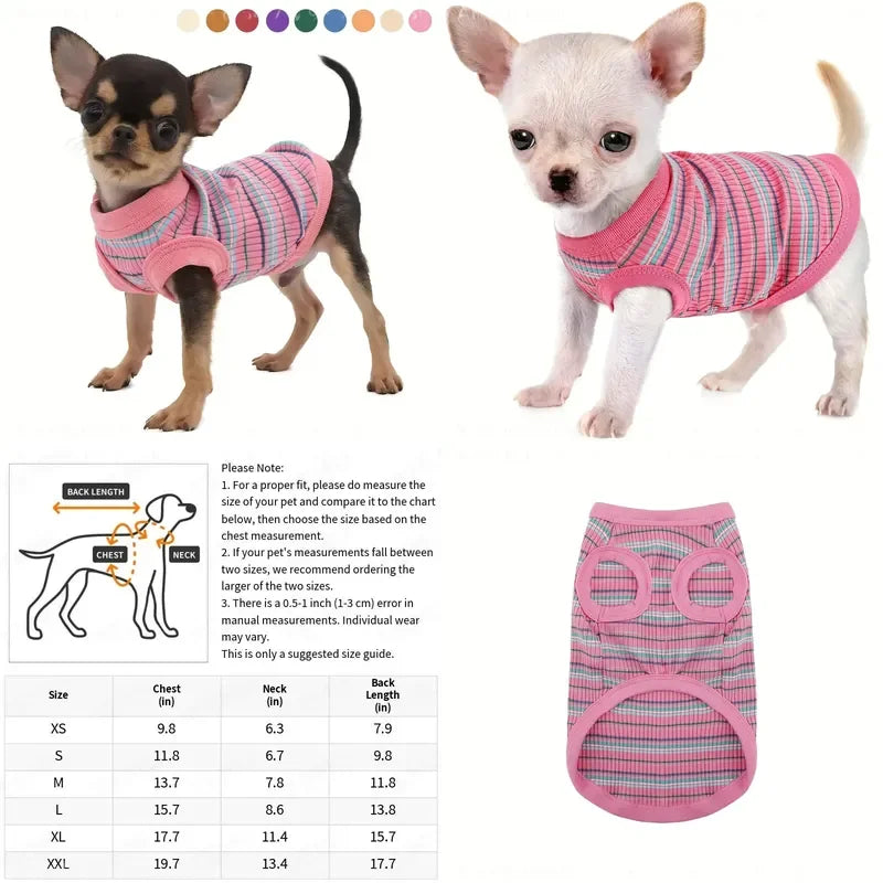 Soft Ribbed Knit Dog Vest With Easy Pullover Design