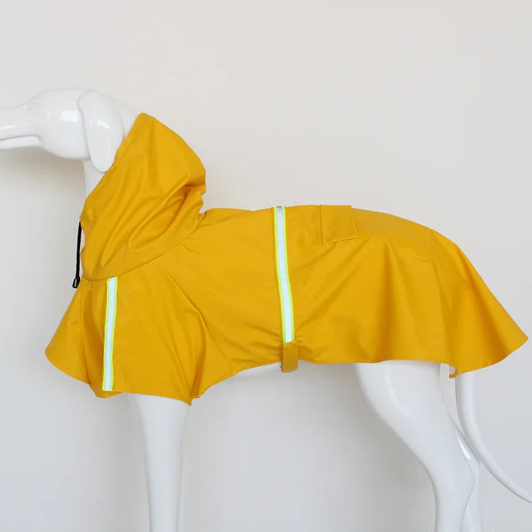 Waterproof Hooded Dog Raincoat With Reflective Windproof Protection