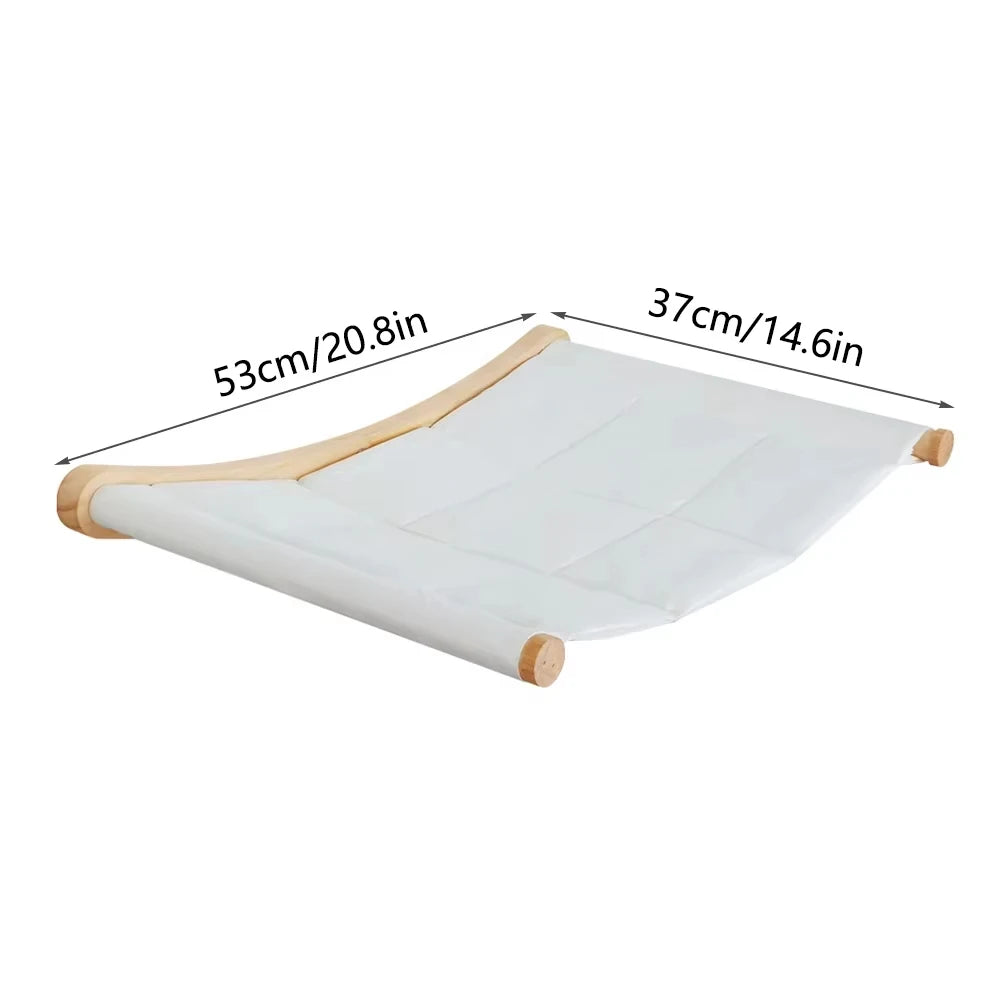 Wall Mounted Cat Climbing Bridge With Wrapped Sisal Rope