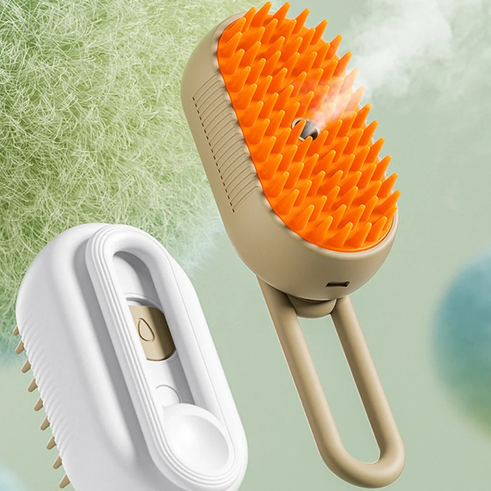 3 In 1 Electric Pet Grooming Brush With Water Spray